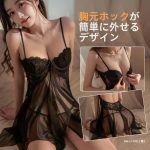 バストスリップドレス黒