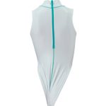 Hi neck high leg Swimsuit （K-0303 KW）（2X， Polar Halo）